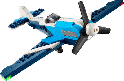 Lodër ndërtimi LEGO Creator 3in1 Race Plane, aeroplan garash, shumëngjyrëshe