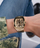 Orë për meshkuj Guess Phoenix GW0456G2, e artë