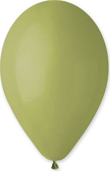 Balona Gemar G90 pastel, 10\", 100 copë, jeshile ulliri