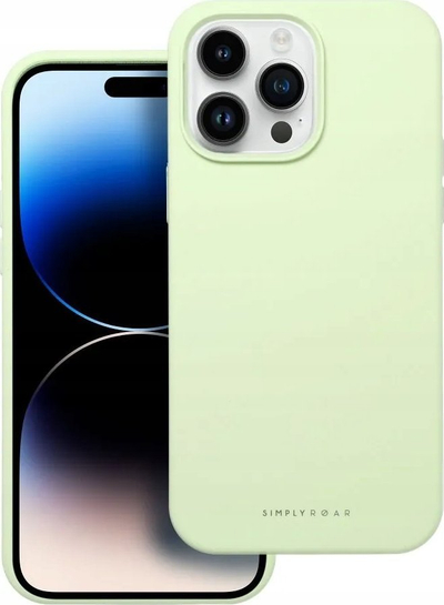 Mbulesë telefoni Roar Futera Cloud Skin për iPhone 14 Pro Max, silikon, jeshile e çelët