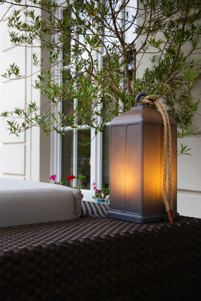 Fener dekor i jashtëm 8 Seasons Shining Lantern 45 Solar, E27, IP44, antracit