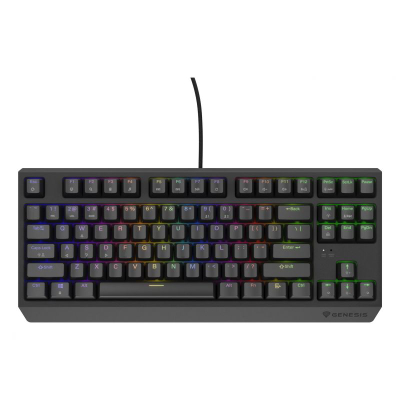 Tastierë gaming Genesis Thor 230 TKL, mekanike Outemu Brown, RGB, e zezë