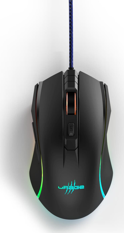 Maus gaming Hama uRage Reaper 210, optik 4800 DPI, me kabllo USB, i zi