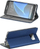Këllëf libri Komrk për Samsung Galaxy S7 Edge, me magnet, me xhep kartash, blu