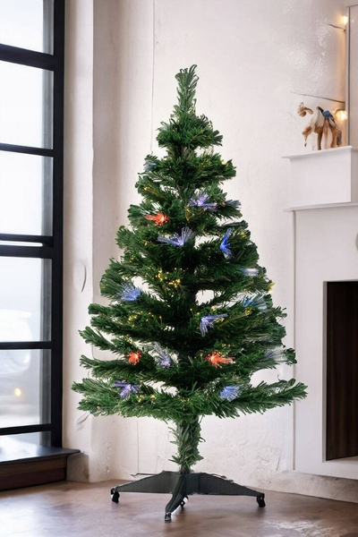 Pemë artificiale Krishtlindjeje Douceur d'intérieur, 120 cm, LED me shumë ngjyra, jeshile