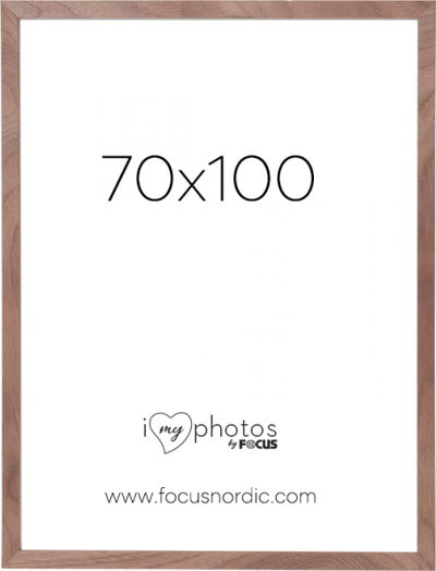 Kornizë foto Focus Soul Walnut Veneer, xham i vërtetë, 70x100 cm, ngjyrë arre