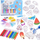 Set kreativ DIY Colored Crystal, 24 varëse, 10 tuba boje, shumëngjyrësh