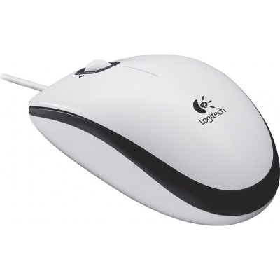 Maus Logitech B100 - USB, i bardhë