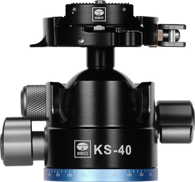 Kokë tripod Sirui KS-40 Ball Head, kapacitet 25kg, alumini, e zezë