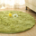Tapet rrumbullak Strado Round Shaggy, 100x100 cm, antirrëshqitës, jeshil
