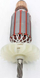 Rotor për çekic elektrik Dedra DED7852QC, pjesë origjinale zëvendësuese, metal bakri, gri