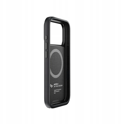 Maskë telefoni Peak Design Mobile Everyday Case për iPhone 17 Pro, SlimLink MagSafe, material stof, gri charcoal