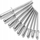 Set thumba blind Silver, 2.4–4.8 mm, alumin, 400 copë, ngjyrë argjendi