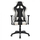 Karrige gaming SPEED me mbështetëse këmbësh, 68×71.5×134 cm (HM1063.01), zezë/ bardhë