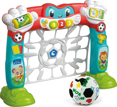Интерактивна фудбалска порта Clementoni Baby Interactive Goal 50926, со светла и звуци, за деца