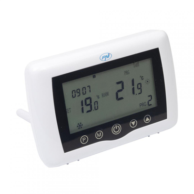 Termostat smart PNI CT36 PRO, wireless, WiFi, i bardhë