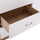 Garderobë BLAKELY HM339.06, 4 dyer 2 sirtarë, 120x42.5x180.5 cm, sonoma e bardhë