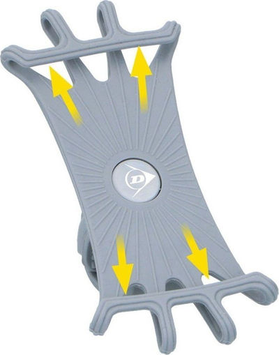 Mbajtëse telefoni Dunlop Silicone Phone Holder 360°, 4-6", silikoni, gri