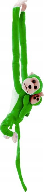 Lodër pelushi majmun me beb Mascot, 90 cm, jeshil