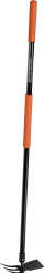 Mjet kopshti Black+Decker Garden Culti Hoe Fiberglass, me dorëzë t’madhe, me grep edhe motikë, portokalli