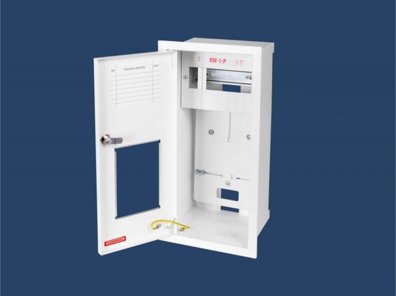 Kuti matësi Karwasz RW-1P/E, 1 fazë, 6 module, e bardhë