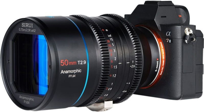 Objektiv filmi Sirui Venus 50mm T2.9, anamorifik 1.6x, Sony E mount, i zi