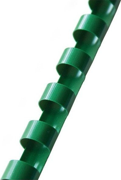 Krehër plastik për dokumente Argo 405195, 19mm, 100 copë, jeshile