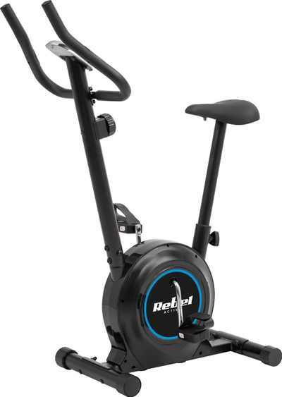Biçikletë stërvitore Rebel Active RBA-1009, magnetike, ekran LCD, e zezë