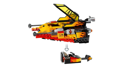 Set ndërtimi LEGO Star Wars 75414 Force Burner Snowspeeder, 7+ vjeç, me minifigura, shumëngjyrësh