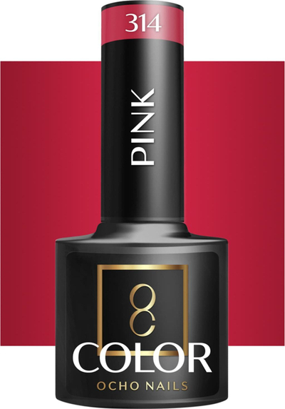 Llak gjeli hibrid Activeshop Ocho Nails Pink 314, 5 g, rozë