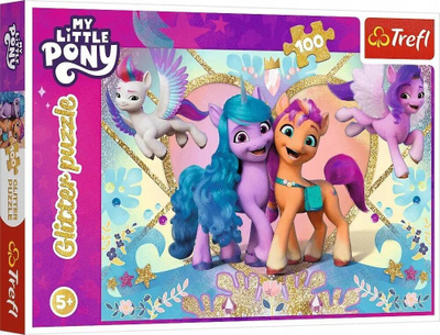 Puzzle Trefl My Little Pony Shiny Ponies, 100 copa, me xixa, shumëngjyrësh