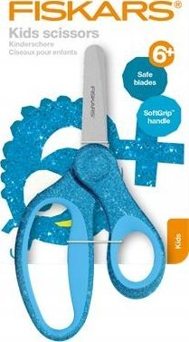 Gërshërë për kalamaj FISKARS 1064073, 13 cm, me majë t’rrumbullakosur, blu me shkëlqim