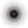 Orë muri Karlsson Peony Steel Black, e zezë