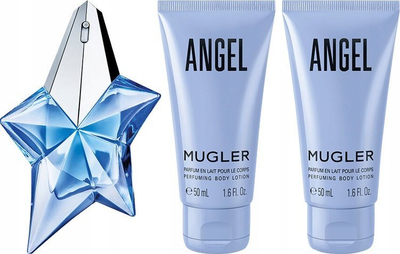 Set parfumesh Mugler Angel ANG18 për femra, Eau de Parfum, losion trupi, blu