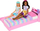 Set lodër Barbie My First Bedtime, shtrat me krevat tërheqës, aksesorë gjumi, rozë pastel