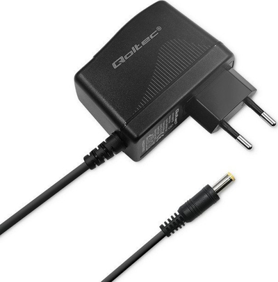 Adapter energjie Qoltec 51023, 24W, prizë muri, i zi
