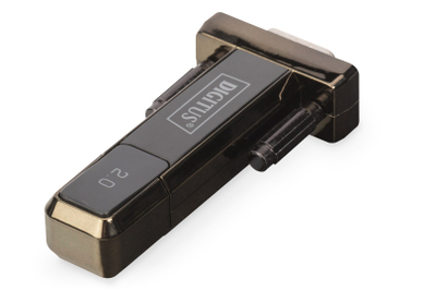 Adapter Digitus DA-70156, USB 2.0 në RS232, i zi