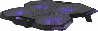 Bazë ftohëse Spider, 17", 5 ventilatorë, LED lejla