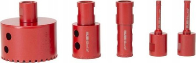 Frezë diamant DRYGRES RUBI Premium 28mm, M14, për mulli këndi, e kuqe
