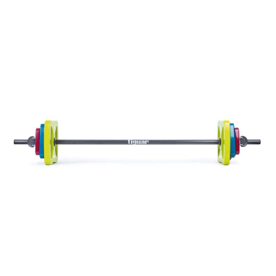Set shufër peshe Tiguar Power Gym TI PG005, 140cm, me disqe butterfly, shumëngjyrësh