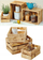 Дрвена гајба Kesper Wooden Burnt Crate, борово дрво, изгорен дизајн, кафеава