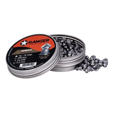 Fishekë ajri RANGER Diabolo Sharp Point, 5.5 mm, 1 g, 250 copë
