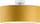 Lampë varëse Orno ROLLO, 1x60W, ngjyrë mustard e verdhë, e shkurtër