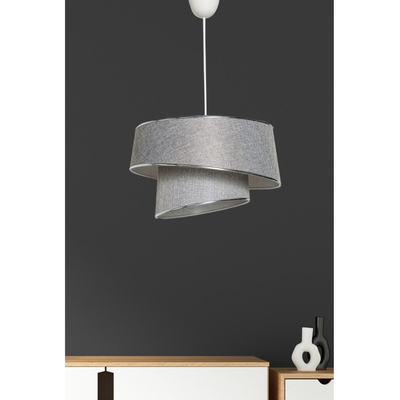 Llambë tavani metal+pëlhurë Ø32×70 cm (HM7356.06)