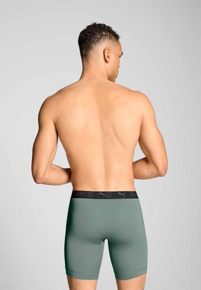 Bokse të gjata PUMA Microfiber, 2 copë, jeshile dhe të zeza