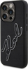 Mbulesë telefoni Karl Lagerfeld 3D Rubber Signature për iPhone 15 Pro 6.1", silikoni, e zezë