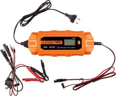 Karikues baterie Neo Tools Automatic Charger 10A, 160W, 6V 12V, i zi