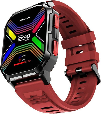 Smartwatch HiFuture FutureFit Ultra 3, 2", IP68, i kuq