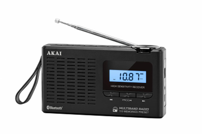 Radio portative Akai APR-600, Bluetooth, AM/FM, e zezë