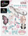 Tattoo për këpucë Kide Derform Glow in the Dark Love, 140x175 mm
